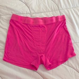 NWOT, Super comfortable and stretchy playboy bunny boxers in hot pink!